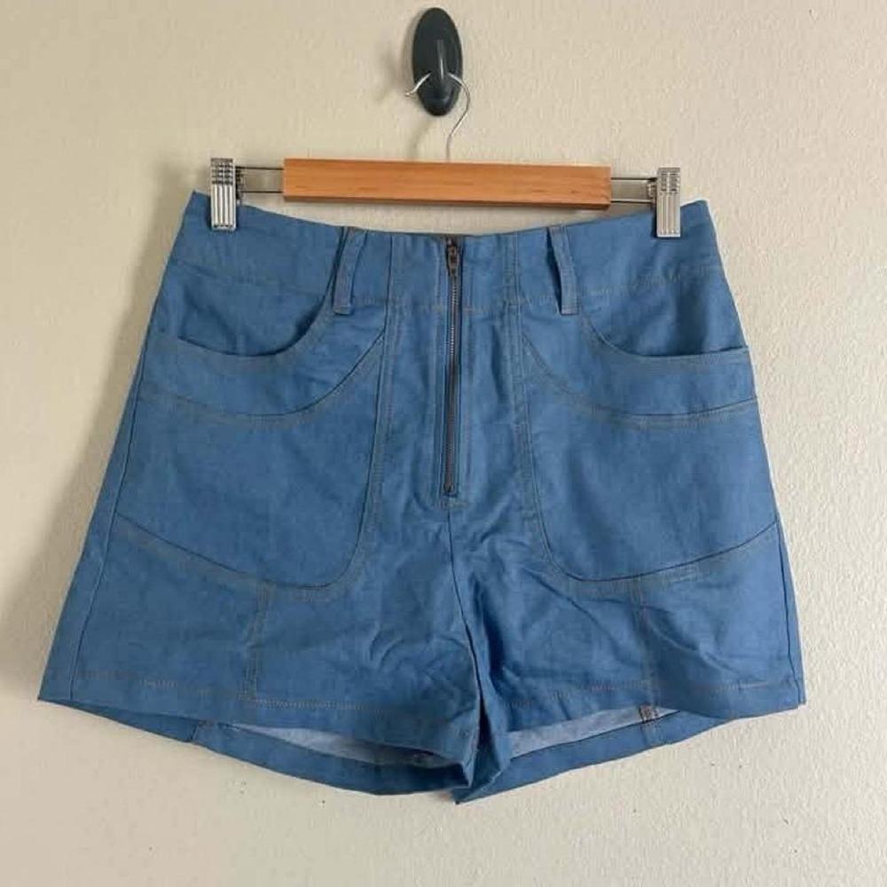 Boutique Blue High Waist shorts  medium NWT I-11 NEW - Picture 2 of 3